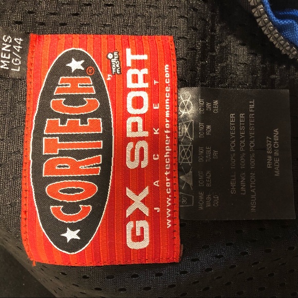 Cortech GX sport motorcycle jacket size large/44 - Picture 8 of 8